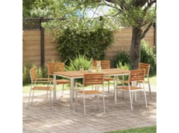 Vidaxl Conjunto De Jantar Para Jardim 7 Unid.