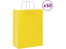 Paper Bag, Paper Bags Vidaxl Amarelo Papel (26 X 12 X 35 Cm)