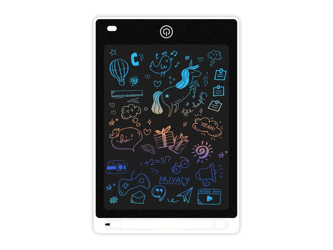 Tablet De Caligrafia Lcd Com Ecrã Colorida De 10 Polegadas Reutilizável Placa De Desenho Tablet Branco Tressino