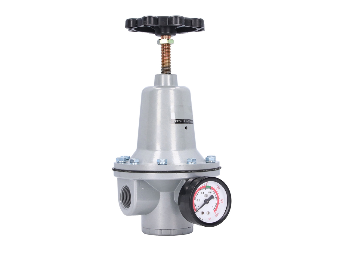 Vasta Gama De Válvula Reguladora De Pressão Pneumática Laxiscreed Com Manómetro E Faixa De 0,05 A 0,63 Mpa