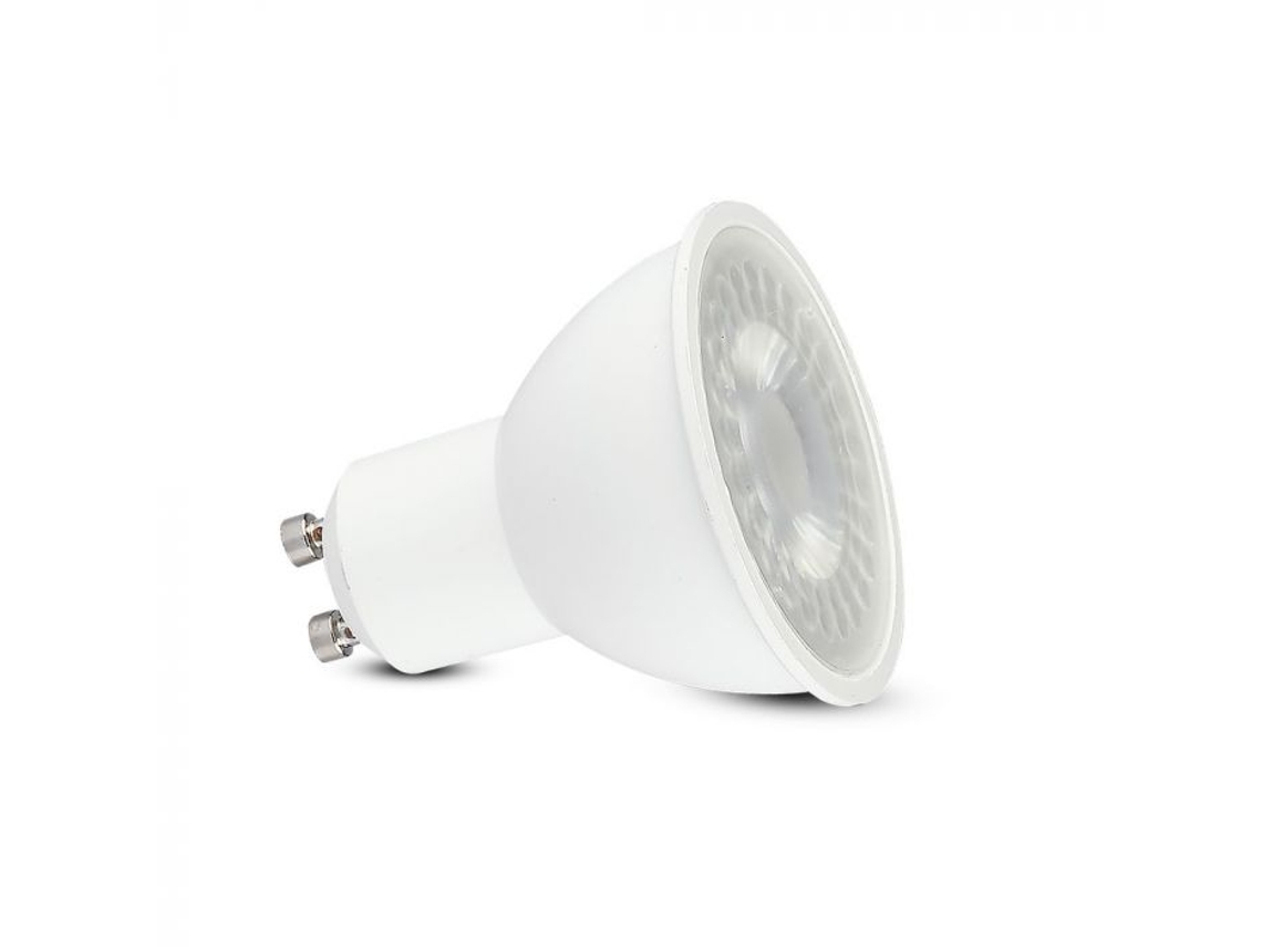 Lâmpada Led Plastic Spotlight Chip Samsung 7.5w 6500k Gu10 38° V tac VTAC