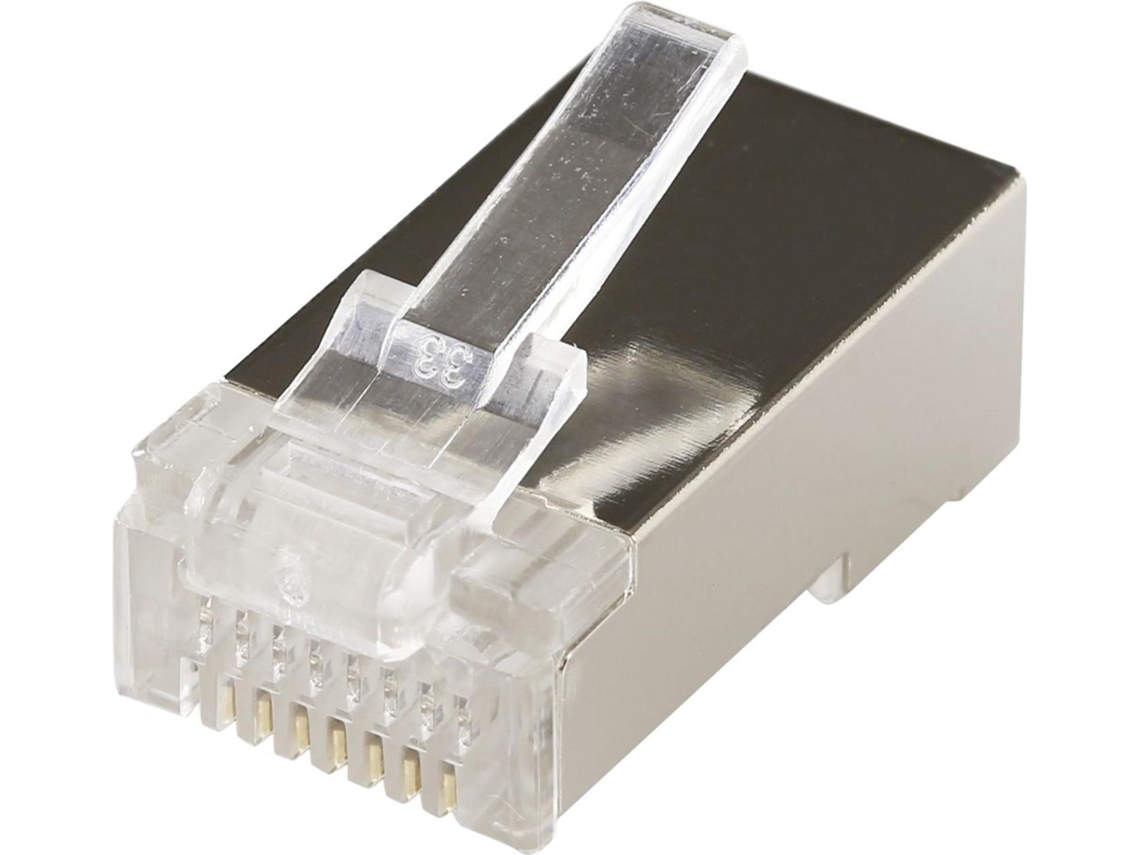 Conector modular Rj45 Cat6a FTP fácil 50 peças Microconnect (con6aftpe)