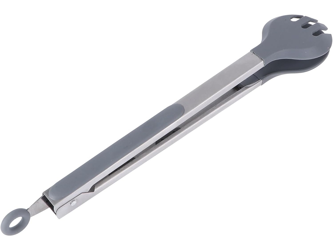 Pinça Para Bife Toyvian, Pinça Multifuncional Para Alimentos Com Cabeça De Silicone E Cabo Aço Inoxidável, Design Leve E