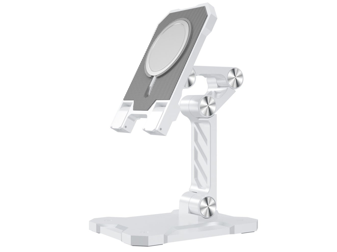 Suporte De Mesa Dobrável Universal Para Celular E Tablet - Branco