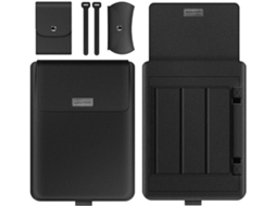 Capa Flip Resistente HEXINYIGJLY para Surface Pro 11/10/9/8, com porta caneta, teclados compatíveis cinza | HEXINYIGJLY