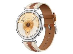 Bracelete para Huawei Watch Gt 6 XIAOMOYU em couro costura bicolor com fivela prateada (18mm) marrom sela (41mm)