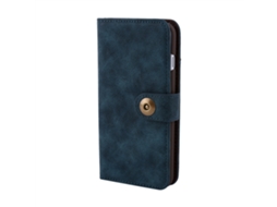 Capa de Couro Azul para Iphone 6/6s EOOCOO (Carteira, Magnética)
