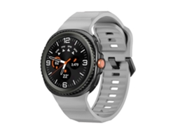 Pulseira De Silicone Com Fivela Preta Ondulada Para Samsung Galaxy Watch 8 40mm / 44mm