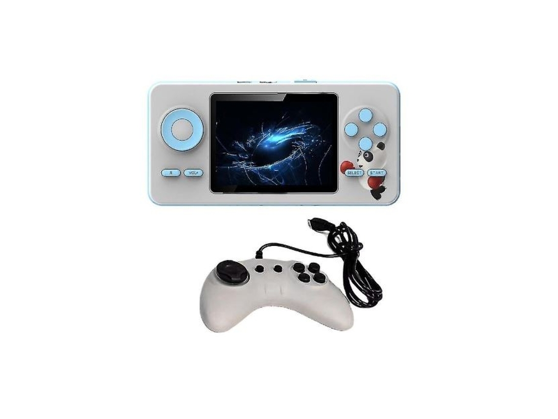 Console Portátil Retrô com 500 Títulos Clássicos, para 2 Jogadores, Cinza AQUAFORGE