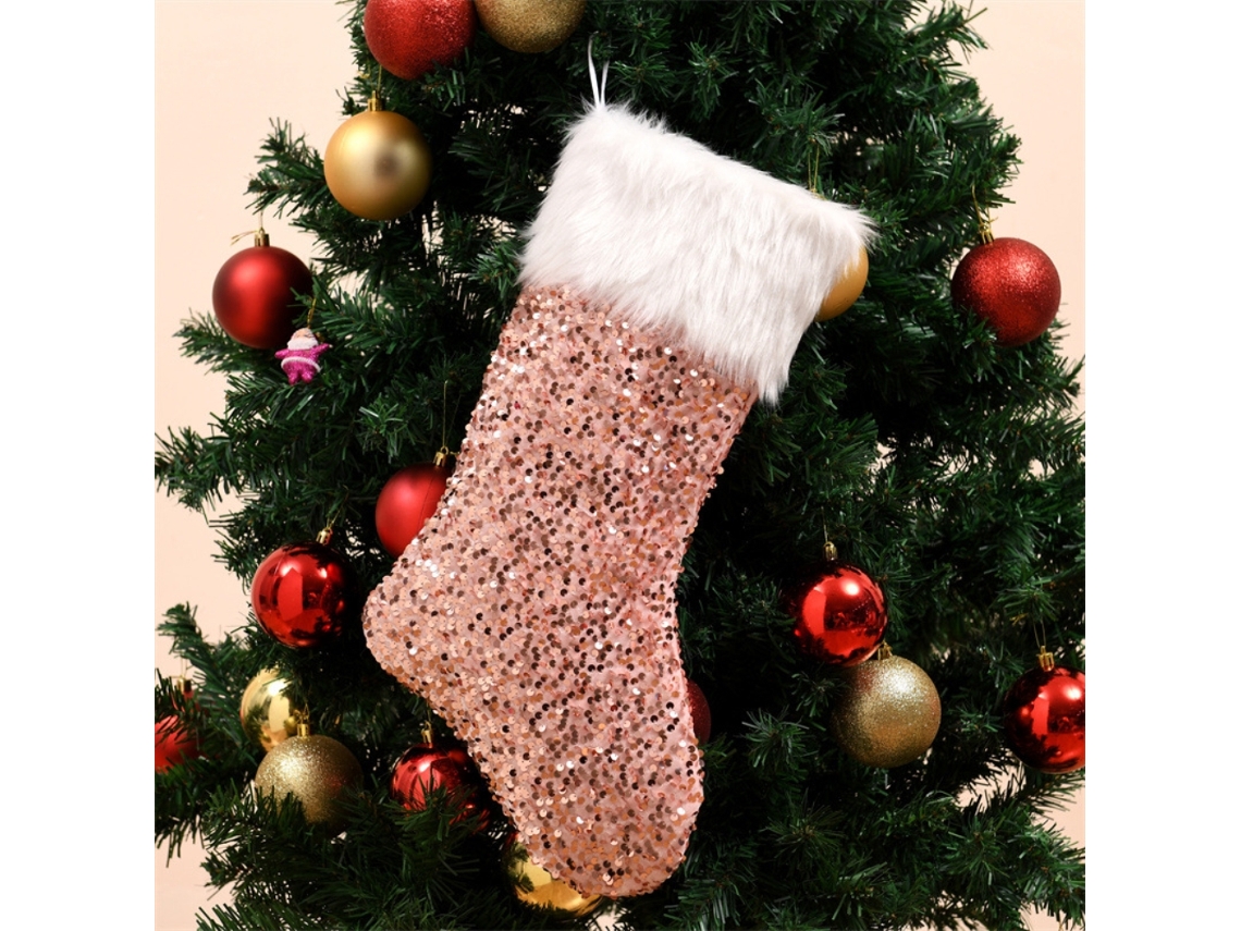 Meias De Natal Fofinhas Com Lanyard E Paetês Da Laxiscreed Para Decoração E Presentes Natalícios