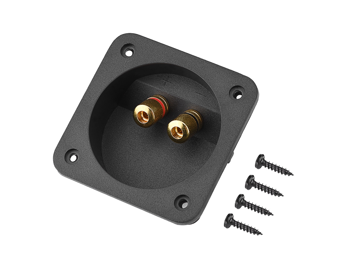 Caixa Terminal De Alto-falante Com 2 Pinos De Cobre Conector De Cabo Componentes Acústicos