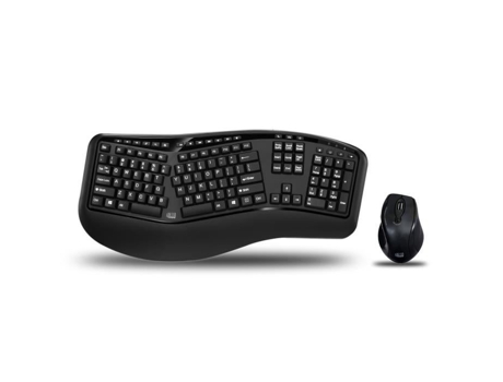Toetsenbord Ergonómico ADESSO Draadloos e Lasermuis
