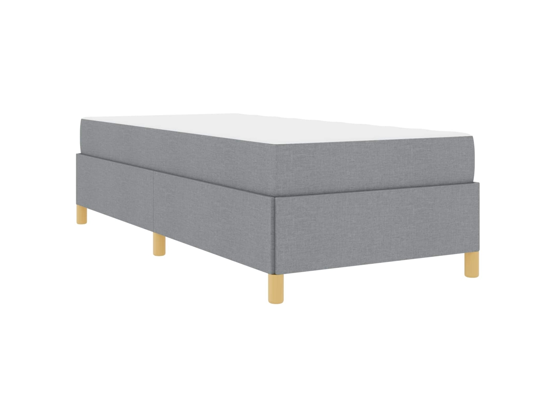 Estrutura da Cama com Colchão Cinzento Claro Tecido MAISON EXCLUSIVE 80x200 cm
