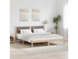 Vidaxl Estrutura Da Cama Cinzento-acastanhado 160 X 200 Cm