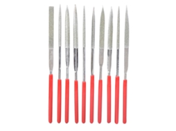 Set De 10 Liminhas De Diamante Manuais Mini Aço Para Moldes E Ligas Duros Ferramentas De Polimento Preciso