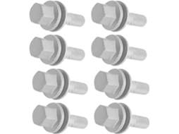 Conjunto De 8 Parafusos E Porcas De Cubo De Roda De Alta Resistência E Anticorrosivos.