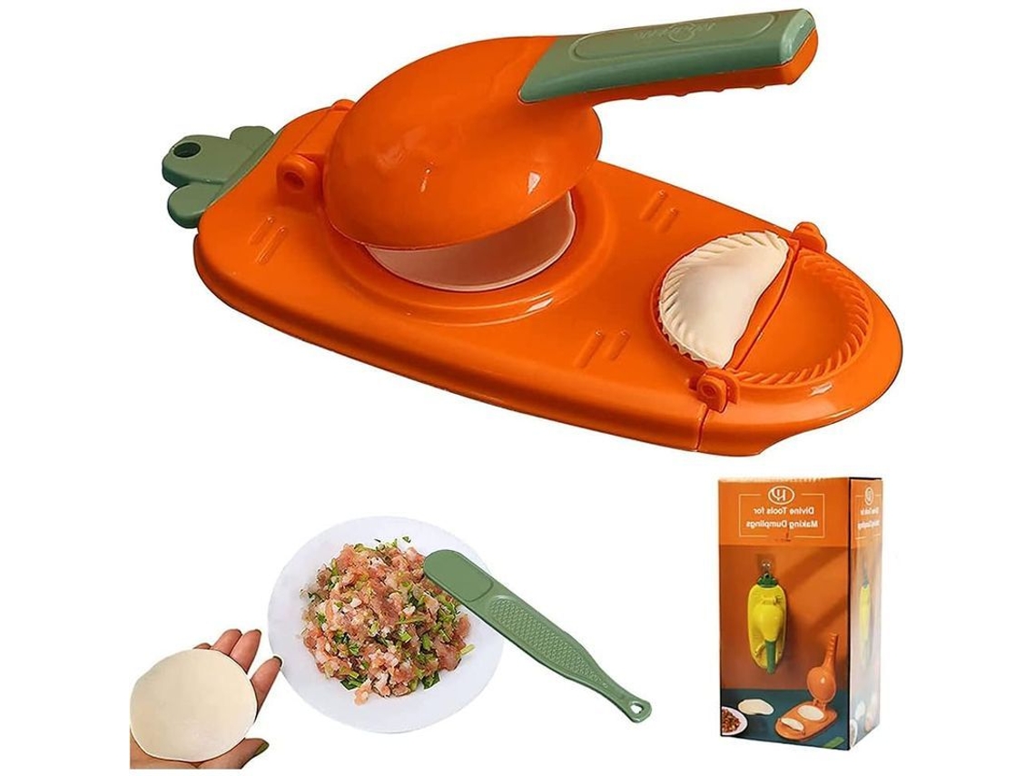Máquina de Ravioli 2 em 1 com Prensa Manual para Massa e Moldes para Tortilhas | Sem Marca