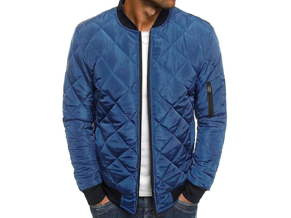 2026 chaqueta de Hombre Acolchada Bomber de Poliéster Chaqueta Exterior Casual Deportiva
