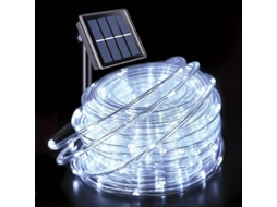 (50 Leds Brancos De 7m) Cordão De Luzes Led Solares À Prova D'água Para Uso Externo, 8 Modos.