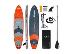 Rebel Electro - Rba-4500-or - Sup Prancha Inflável Para Natação Drop-stitch 350 Cm Conjunto Remo Bomba Mochila