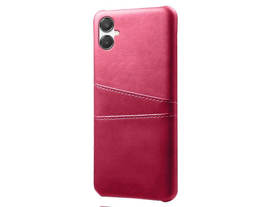 Capa Tkdaddy Para Samsung Galaxy A07 4g Com Dois Compartimentos Para Cartão, Couro Sintético Capa Rígida De Pc Rosa