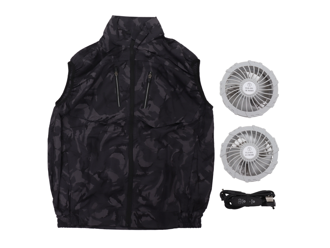 Coleteira Ventiladora Usb Verão Camuflagem Profunda XXXL
