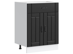 Kitchen Base Cabinet, Kitchen Base Cabinets Vidaxl Preto Madeira Processada (n/a)