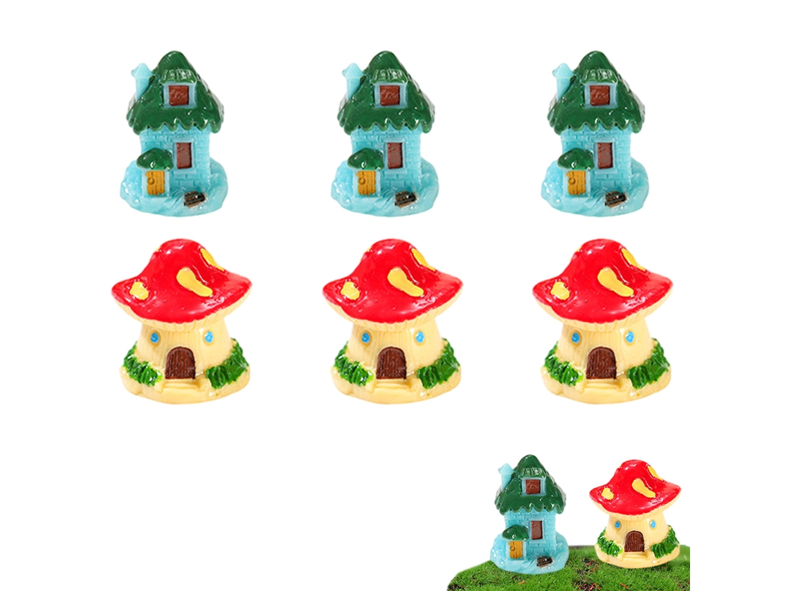 10Pcs Casa na Árvore Micropaisagismo Suculento Acessórios de Vaso de Flores Decoração de Bolo de Mesa NEVEANCE
