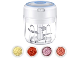 Mini Batedeira Elétrica De Cozinha, Processador De Alimentos Portátil Sem Fio Com Carregamento Usb, Espremedor De Alho Potente E Aquaforge