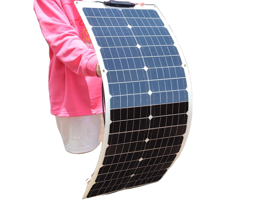 Painel Solar, Construção Monocristalina, Alta Eficiência, Pet 80w
