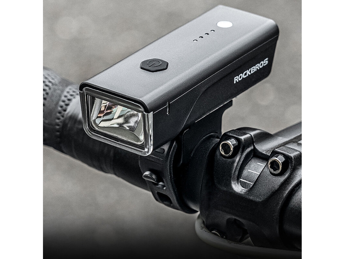Rockbros Farol Smart Light Sensor 260lm 1500mah Tipo C Antirreflexo Ciclismo