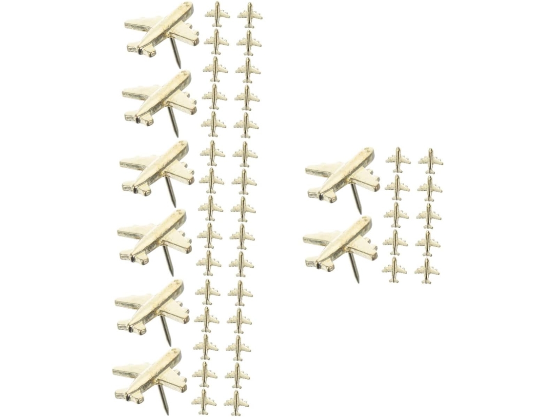Conjunto De 48 Alfinetes Decorativos Em Formato Cortiça Para Decoração