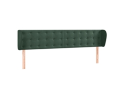 Headboard, Headboards Vidaxl Verde Veludo (183 X 23 X 78/88 Cm)