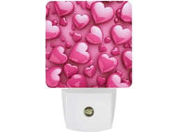 Luminária de parede noturna com sensor, luz noturna branca, lâmpada LED de baixo consumo para quarto e banheiro.