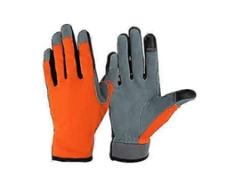 Luvas De Ciclismo Para Homens Tela Sensível Antiderrapante Dedos Completos Esportivas M Naranja