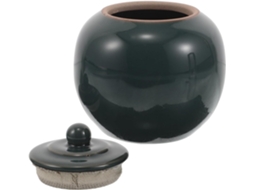 Pote De Cerâmica Verde Magiclulu 200ml Com Tampa Hermética Para Armazenar Chá E Sal, Mantém Os Alimentos Frescos E Evita