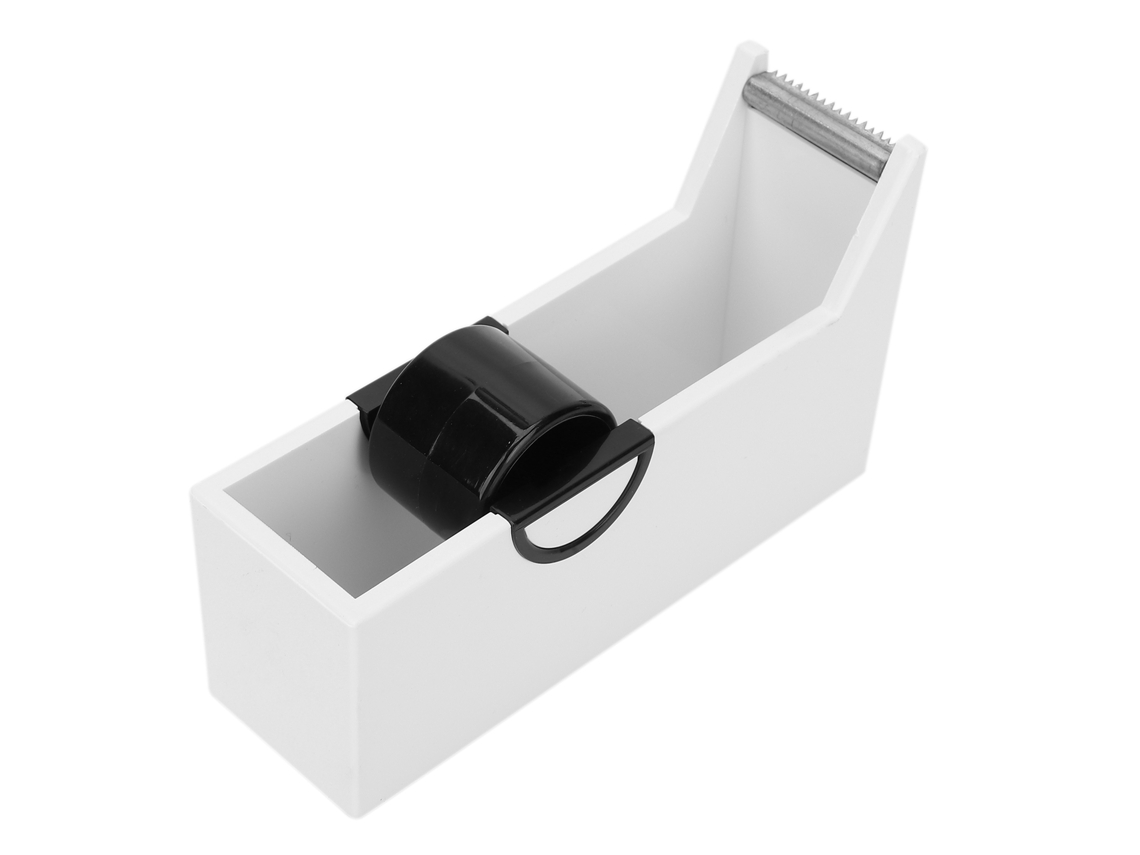 Dispenser De Fita Para Extensão De Cílios Profissional Portátil De Mesa Para Escritório Cortador Branco
