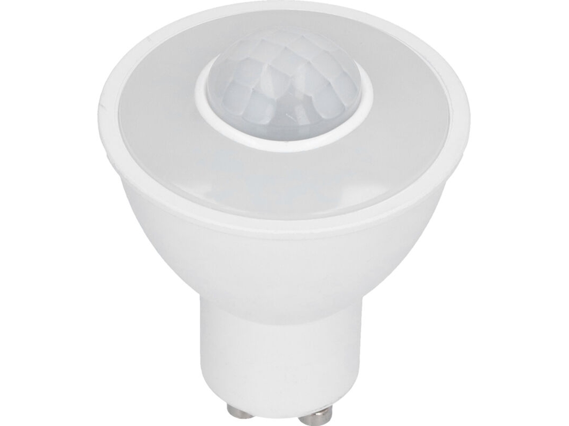Lâmpada Gu10, 5w 500lm com Sensor de Movimento Infravermelho, Led para Teto e Corredor, Ac100, 240v, Luz Branca BRILVIBERA
