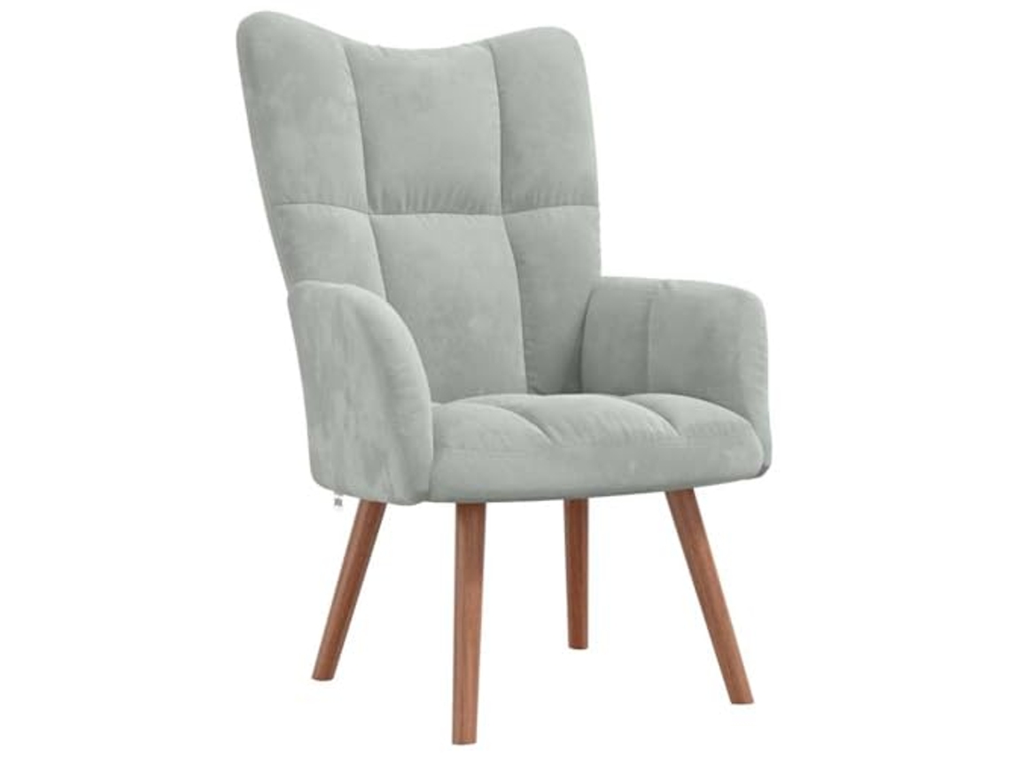 Relaxing Chair, Relaxing Chairs Vidaxl Cinzeto Veludo