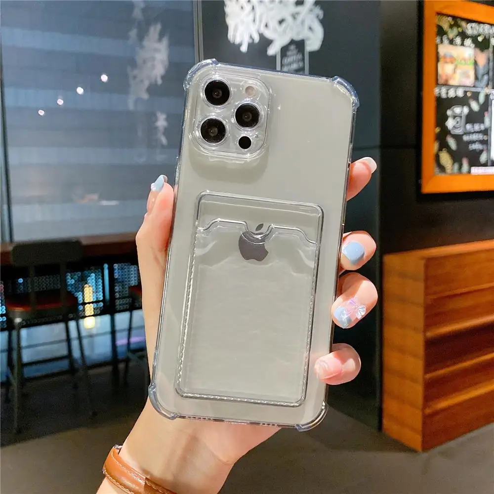 Capa Protetora Transparente, Macia E Resistente A Impactos, Estilo Carteira (para Iphone 15 Plus Cinza).