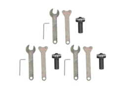 3 Conjuntos Acoplador Eixo Motor M10 Mandril Adaptador Broca Polidor Angular Barra Conexão Aço Inoxidável S/MARCA