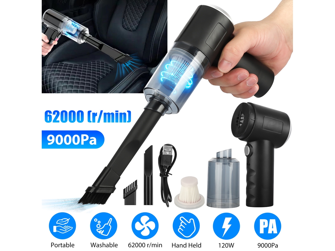 Aspirador De Pó Portátil Sem Fio Para Carro, Doméstico, Sem Fio, 120 W, Recarregável SUNNY SPACES