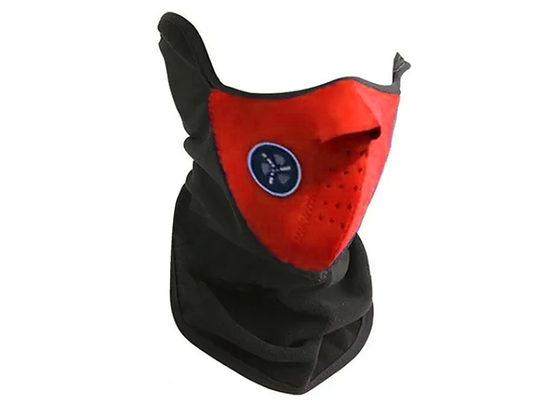 Protetor Facial Respirável Para Ciclismo E Outdoor Com Cachecol De Proteção Solar Vermelho