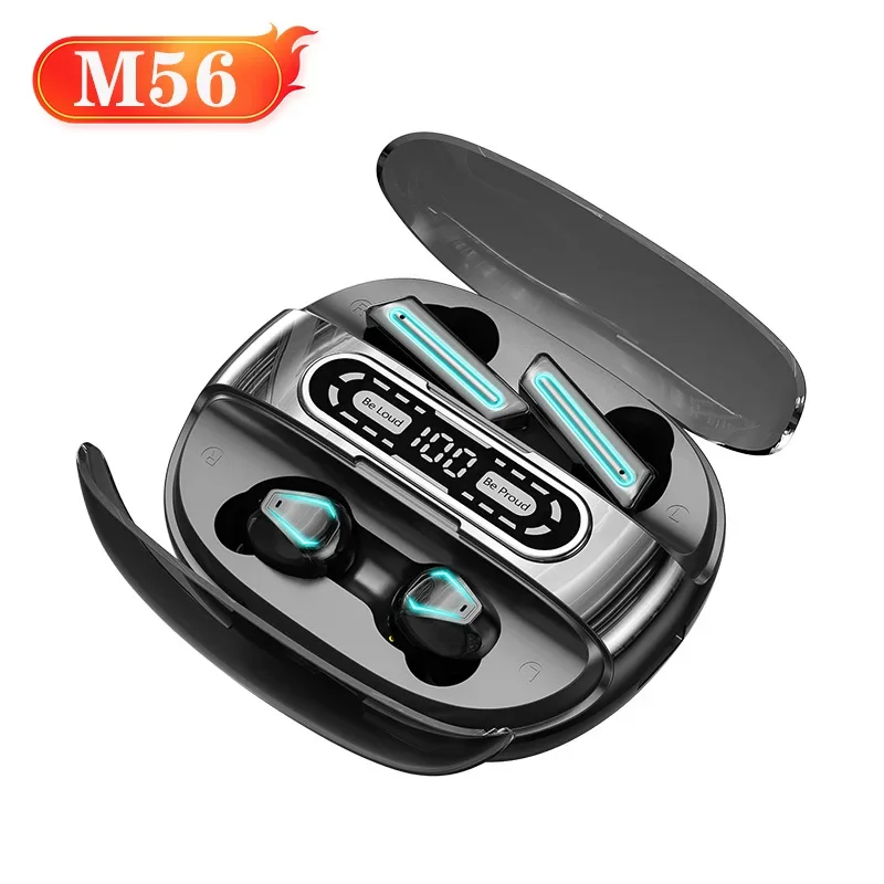 Fones De Ouvido Intra-auriculares Bluetooth (tws) Pretos Com Bateria De Longa Duração E Tela De Exibição.