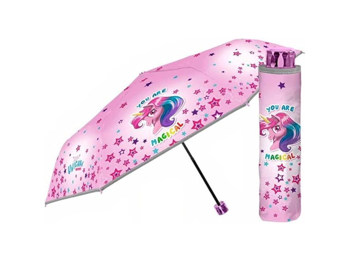 Guarda-chuva Dobrável Perletti Unicorns Você É Mágico 84036