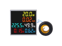 Medidor De Tensão Ca Ac50-300v 100a, Monitor De Energia Elétrica, Frequência, Amperímetro, Voltímetro E Multímetro.