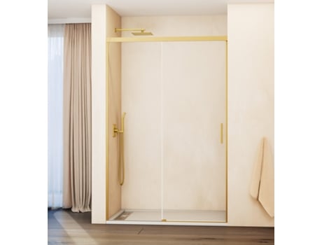 Cabina De Duche Fixo Deslizante 120 125 Cm. Modelo Basica Ouro Gme