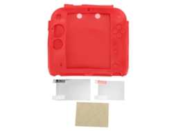 Capa de Silicone e Protetor de Tela LAXISCREED para Nintendo 2ds