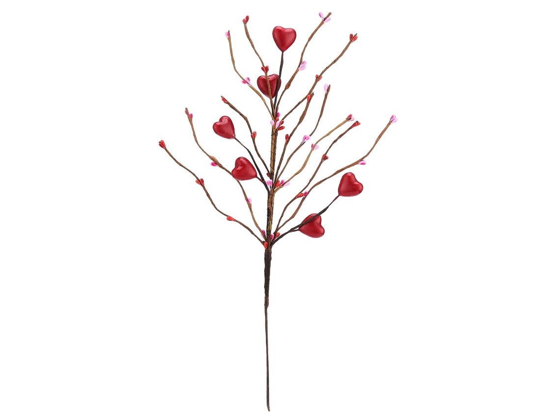 Laxiscreed Pack De 5 Ramos De Flores Em Corações Vermelhos Para O Dia Dos Namorados