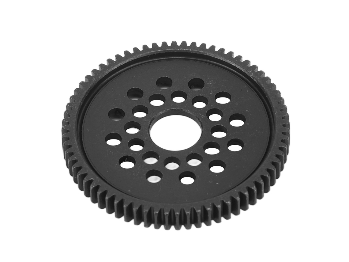 Engranaje Cónico De Acero Negro Grande Para Carro Rc Tamiya Tt‑02 68t Engranaje De Metal De Alta Velocidad